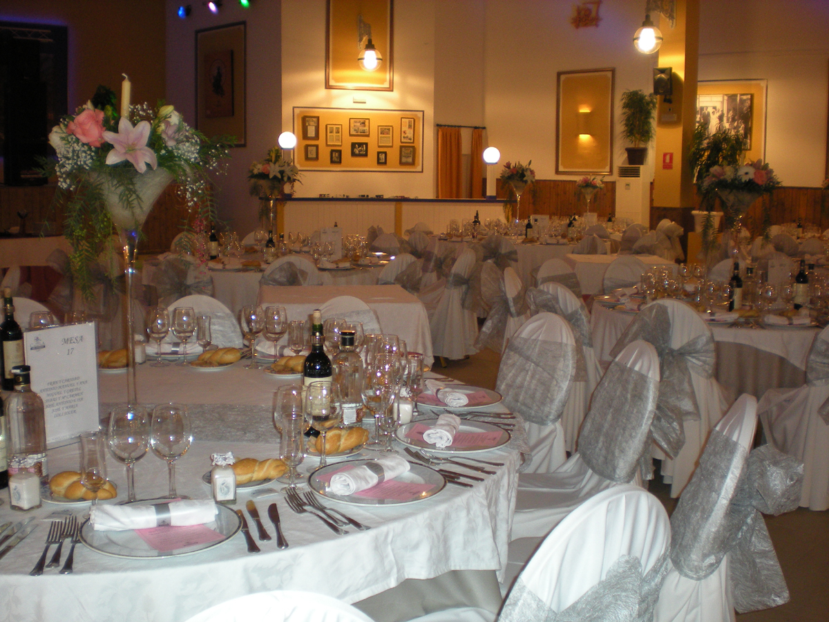 Detalle de mesa de celebraciones - Hotel Restaurante Terraza Carmona